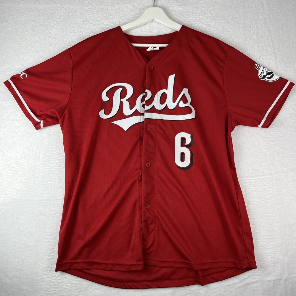 Cincinnati Reds Baseball Jersey Mens XL Red #6 Jonathan India MLB Sports Fanwear